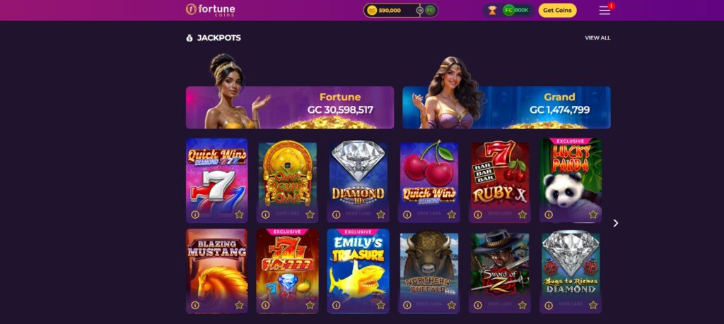 Fortune Coins casino games