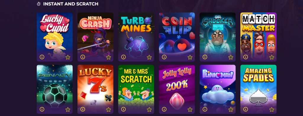 Fortune Coins instant and scratch games