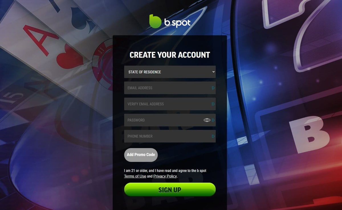 B Spot Create Account