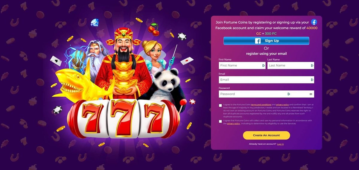 Fortune Coins Casino Create Account