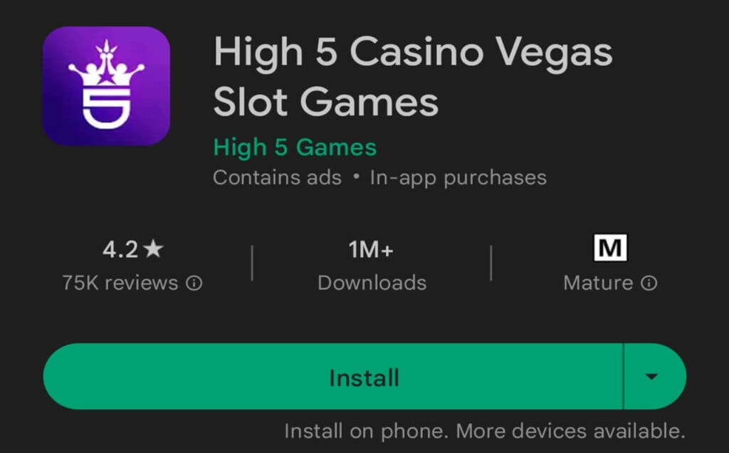 High 5 Casino Android App