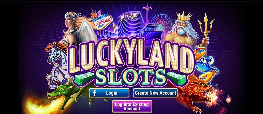 Luckyland Slots Login Page