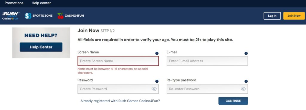 Casino4Fun login