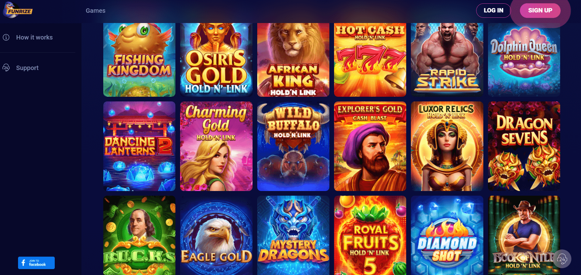 Funrize Casino Games