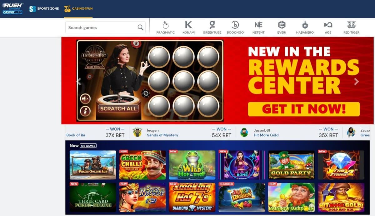 Rush Games Casino4Fun Slots Developers