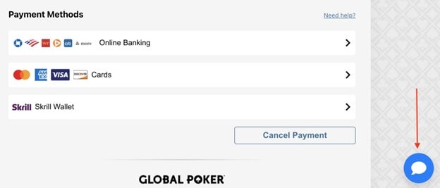 Sweeps Poker Banking