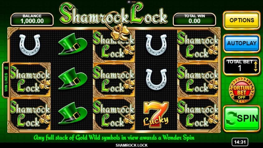 Shamrock Lock Sweepstakes Slots