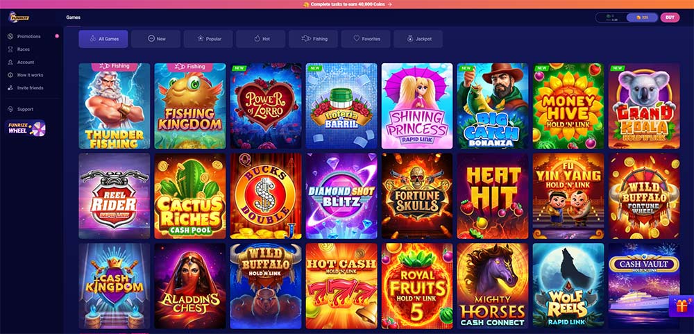 funrize casino slots lobby 2023