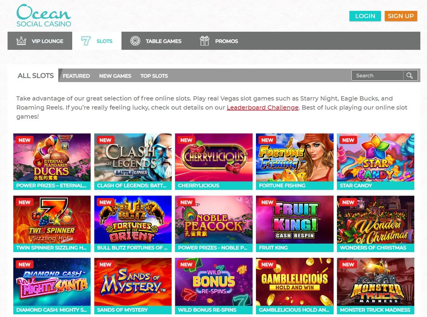 Ocean Social Casino Games