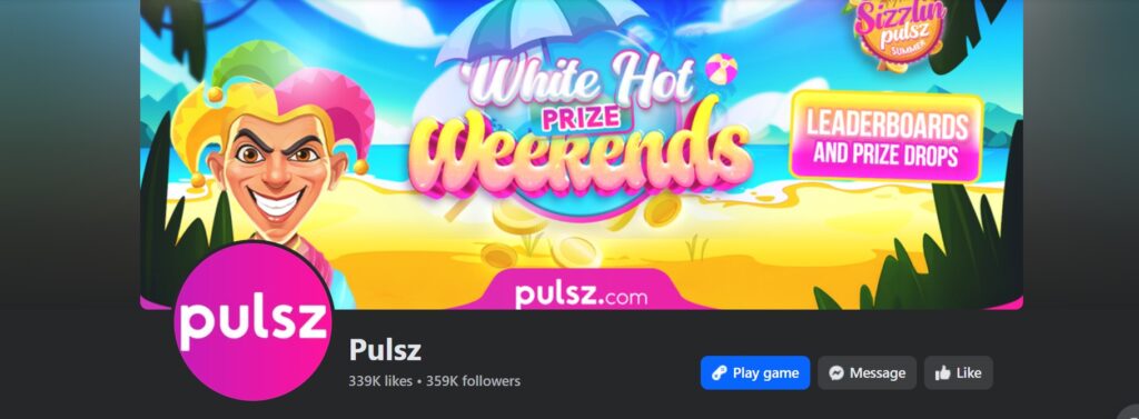 Pulsz Facebook page