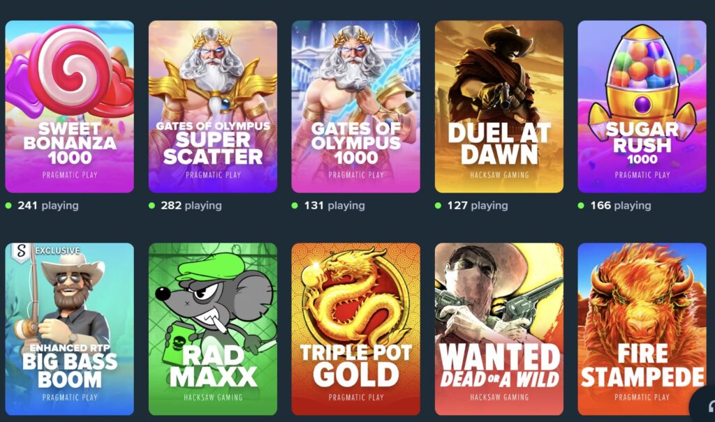 Stake.us games