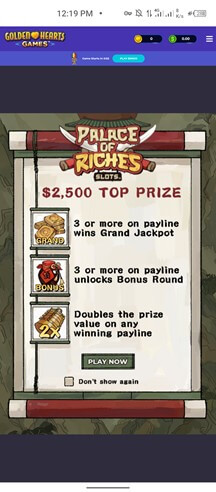 Golden Hearts Palace of Riches Slot