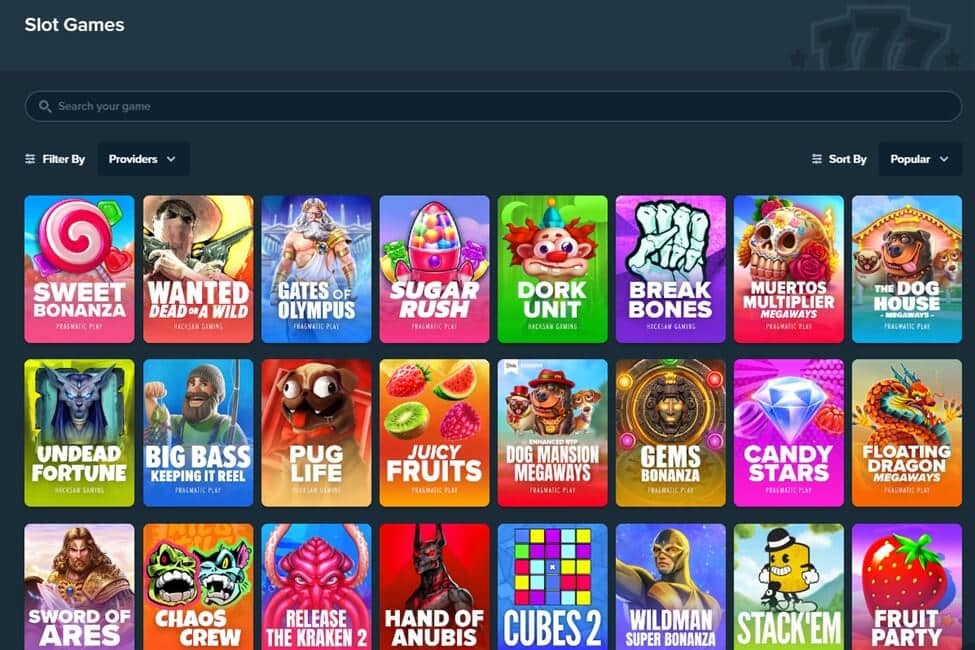 Stake Slot Games by Providers