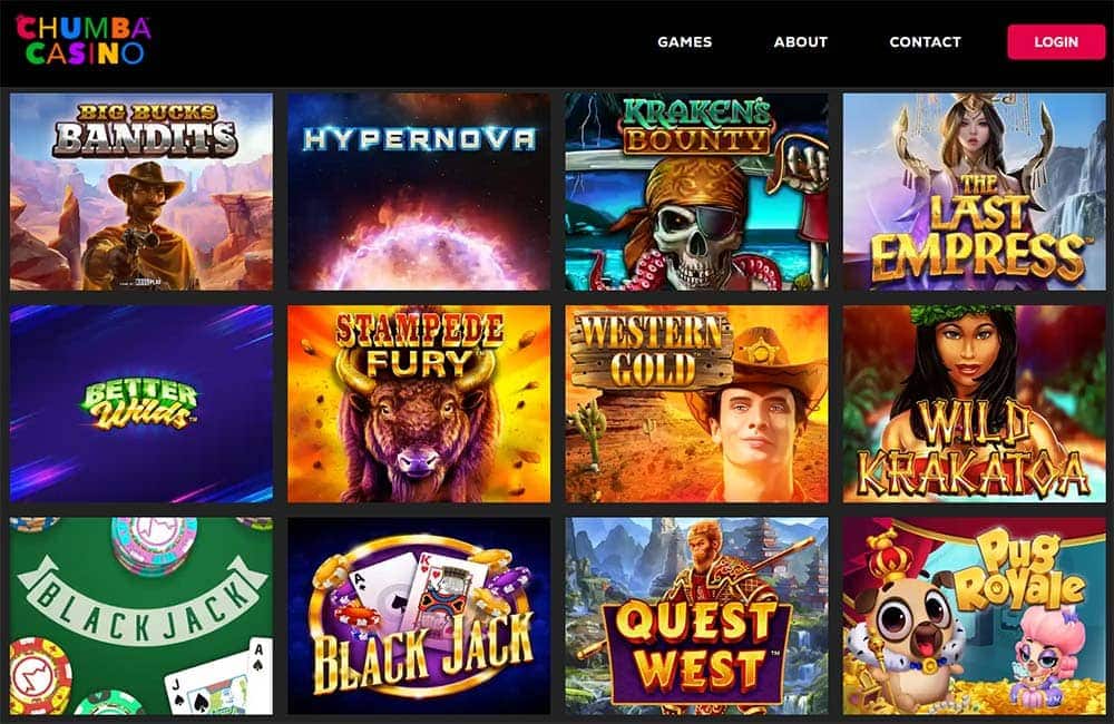 chumba casino slot lobby