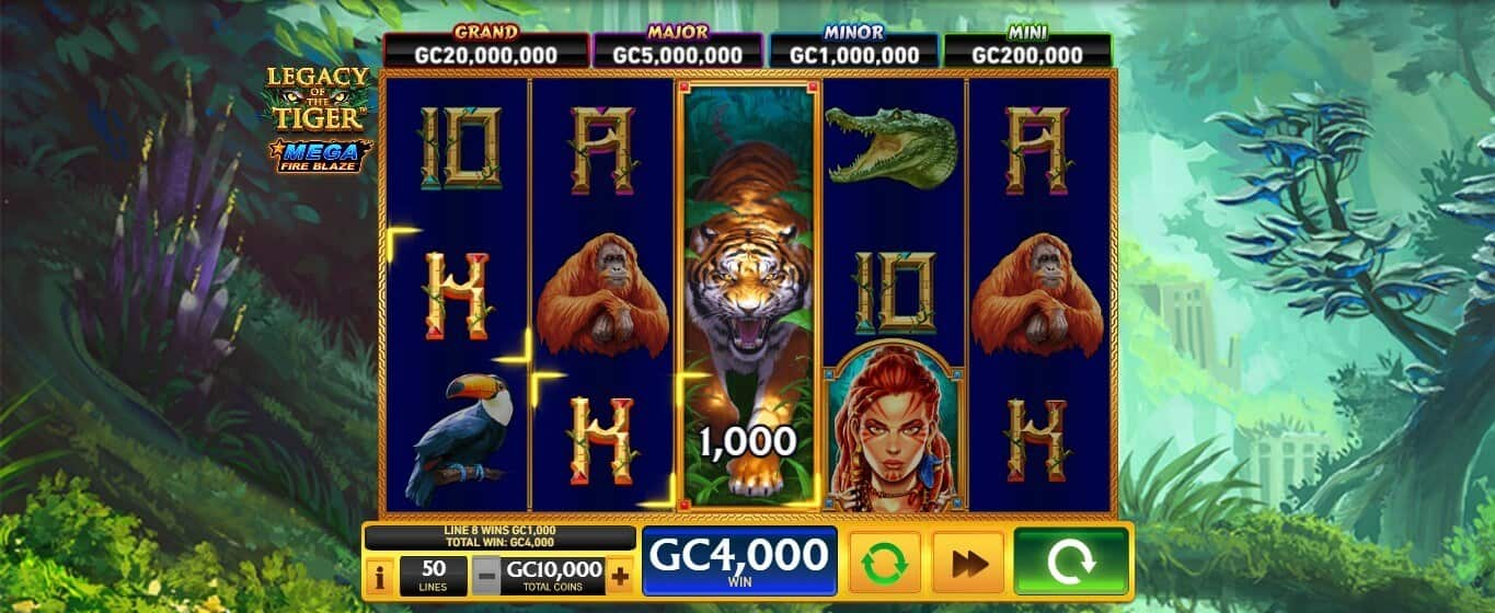 legacy of the tiger slot game