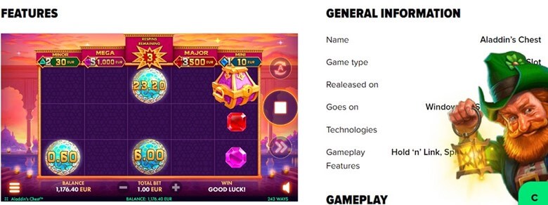 Netgame Slot Features