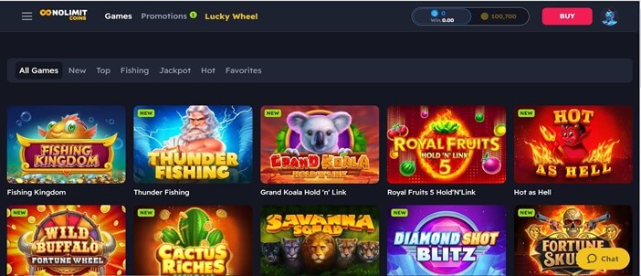 NoLimitCoins Casino Games