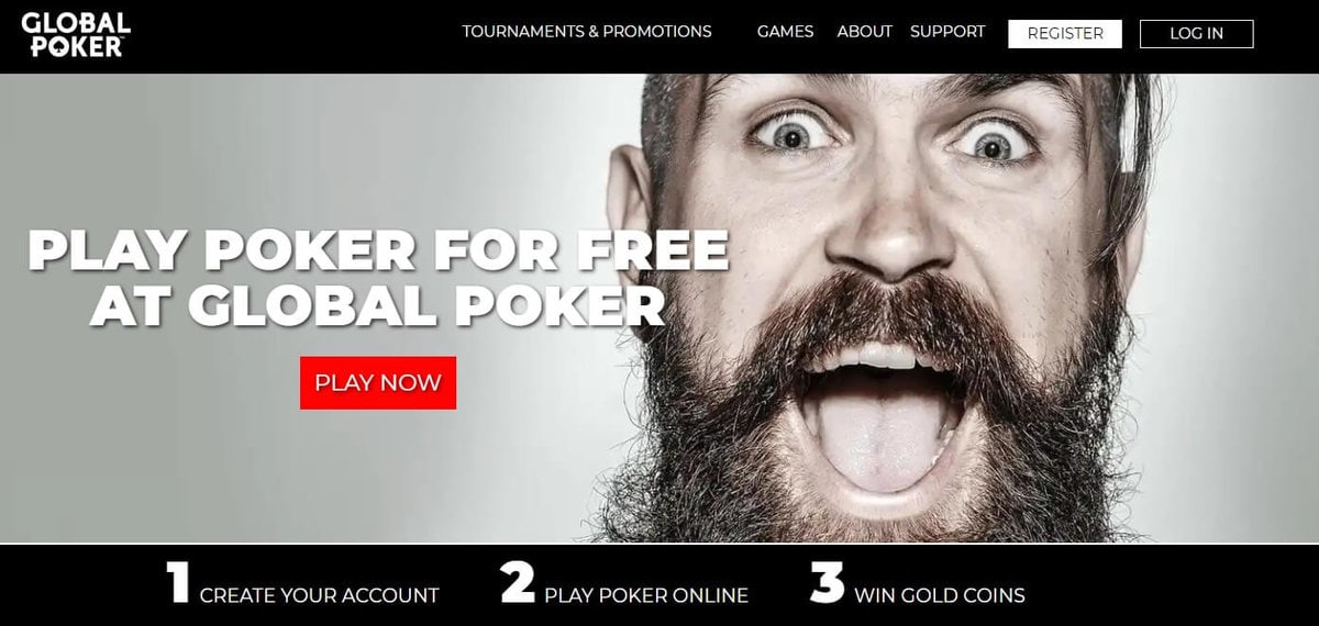 Global Poker Review and Bonus Code 20 Free Coin Package