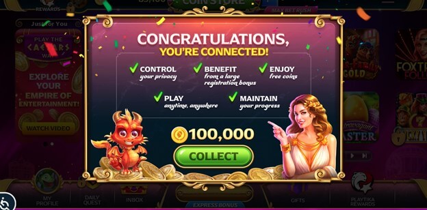 Playtika Account Connection Bonus