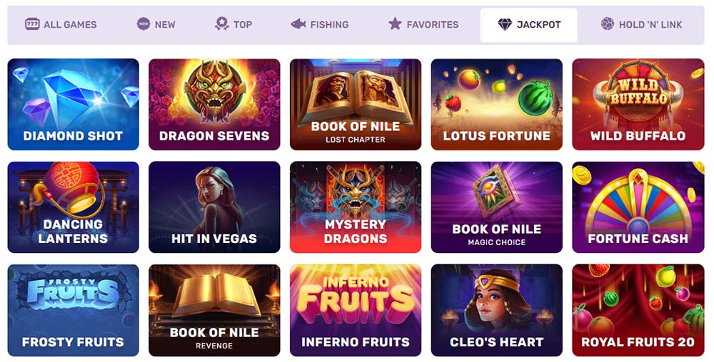 taofortune casino jackpot slots list