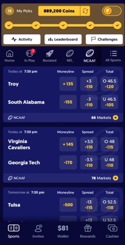 Fliff Mobile Social Betting