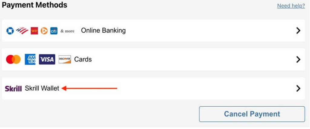 Global Poker Payment Methods