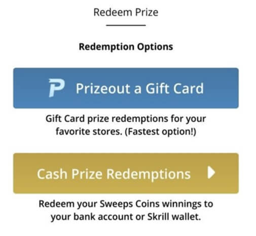 Global Poker Redeem Prize