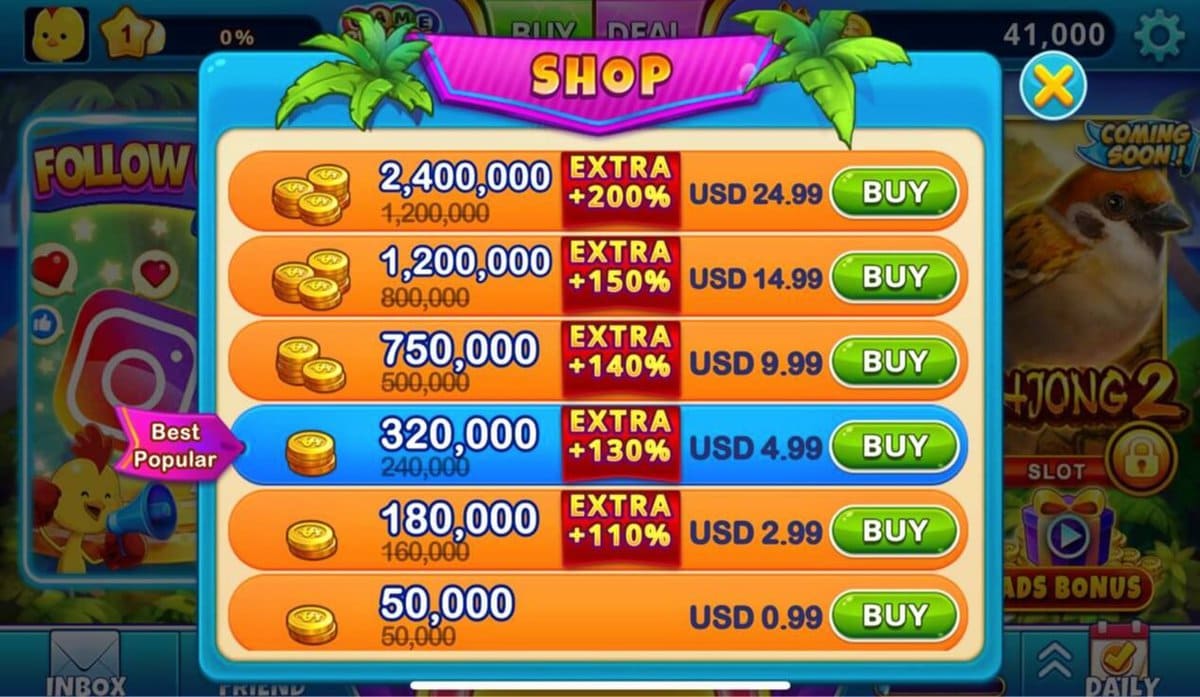 Casino Mania Shop