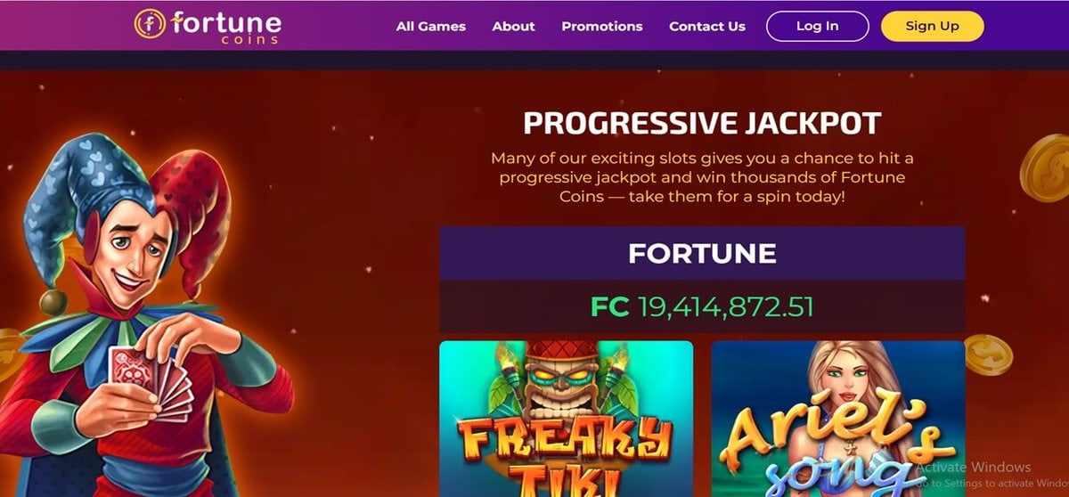 Fortune Coins Progressive Jackpot