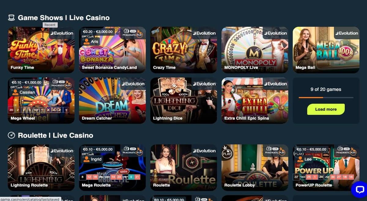 Game Live Casino Games