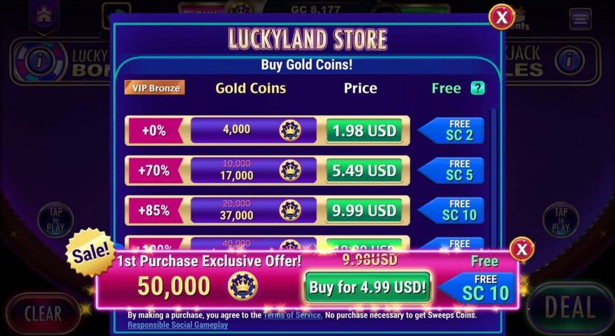 LuckyLand Slots Store