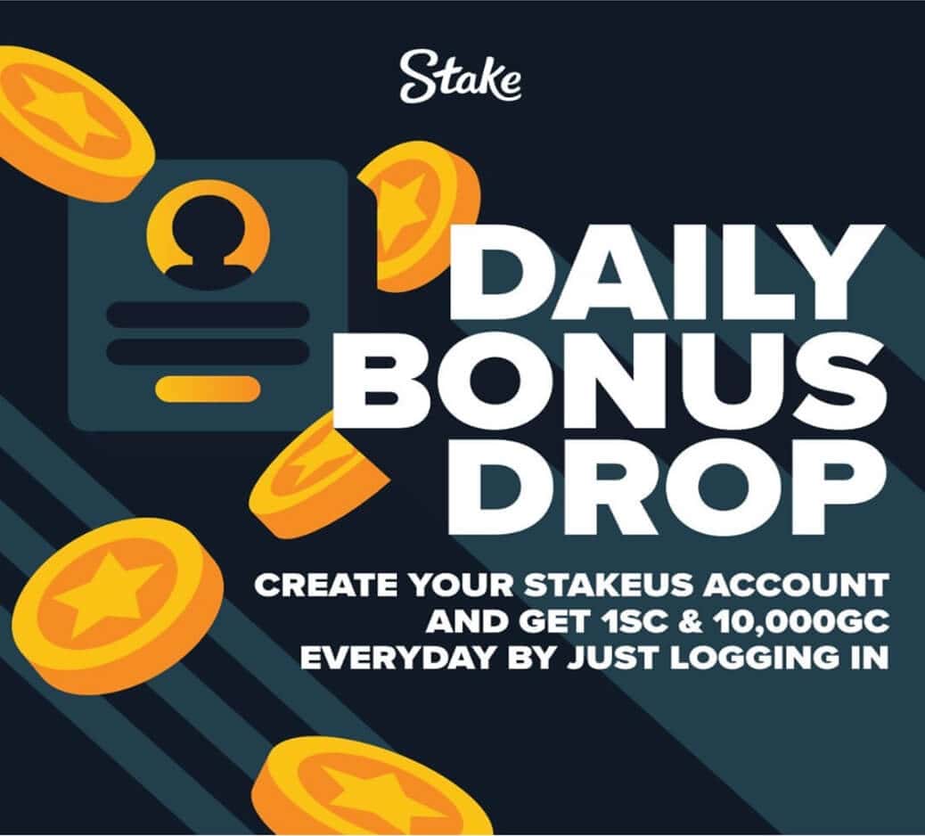 Stake.us Daily Bonus Drop