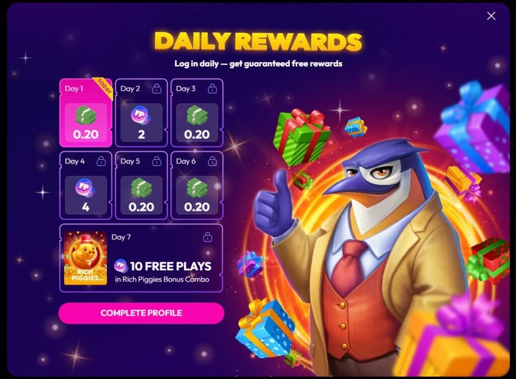 Funrize Daily Rewards