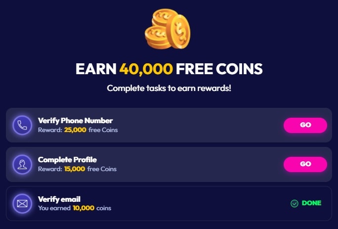 Funrize casino profile verification bonuses