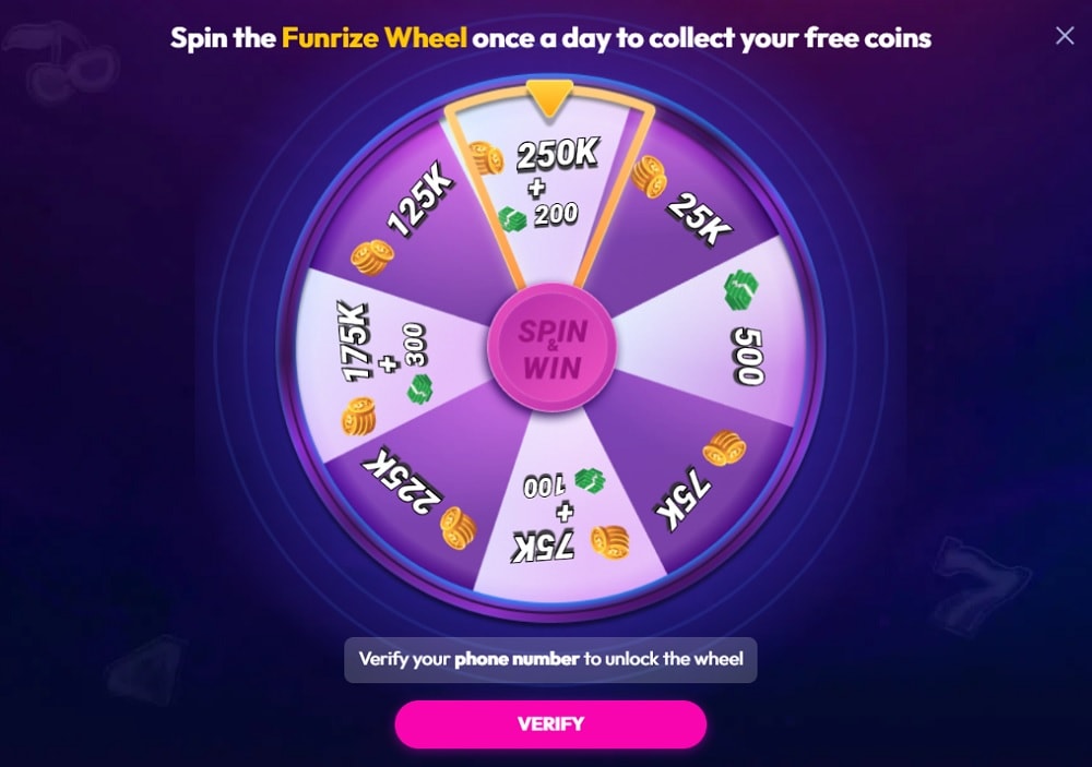 Funrize Prize Wheel