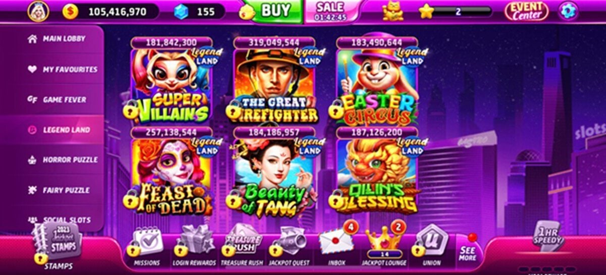 Jackpot World Casino Legend Land Games