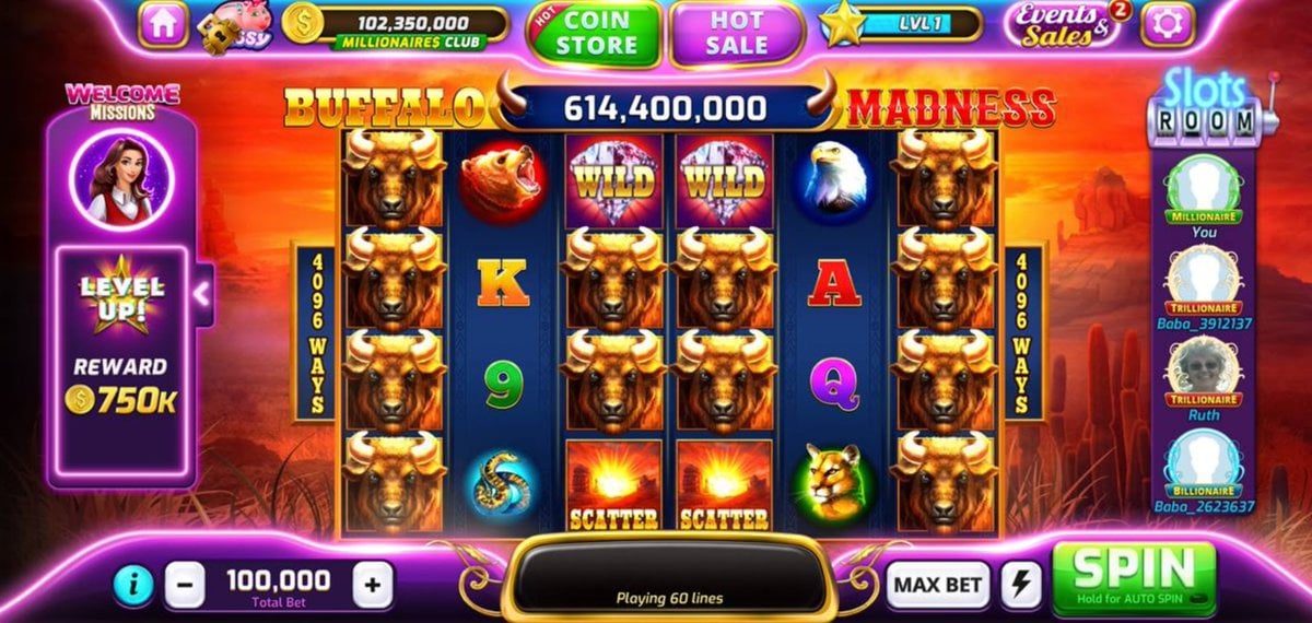 Baba Wild Slots Buffalo Madness