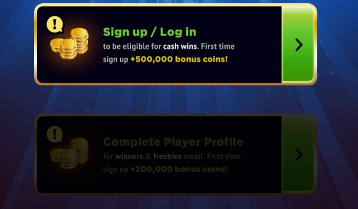 SpinToWin Slots & Sweepstakes Welcome Bonus