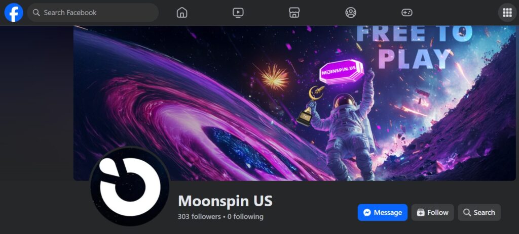 Moonspin Facebook page