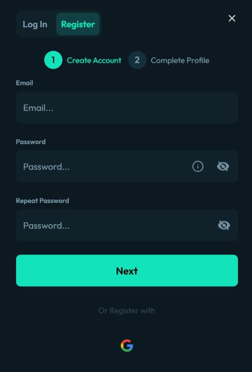 Moonspin registration