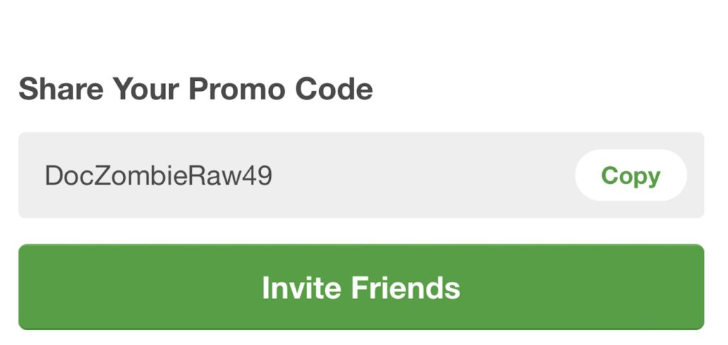 share your promo code