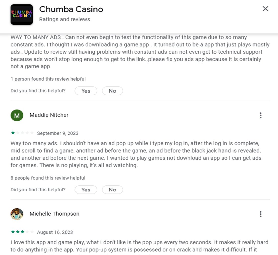 Chumba Casino Reviews