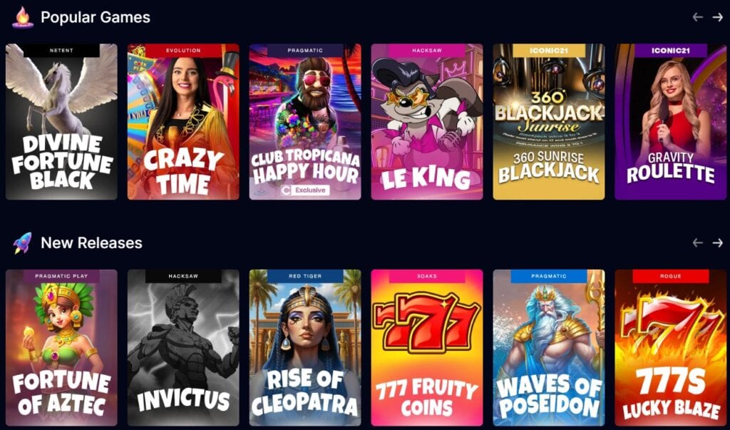 Chanced Casino games