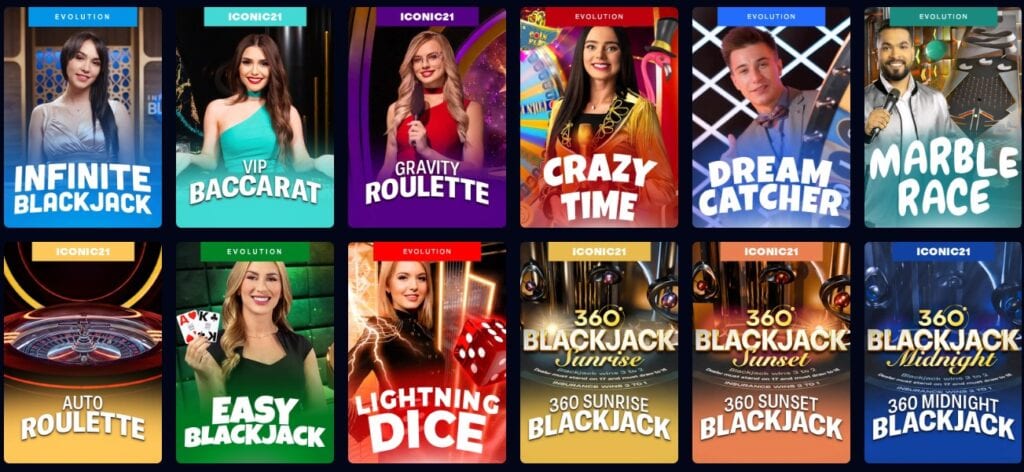 Chanced Casino live games 