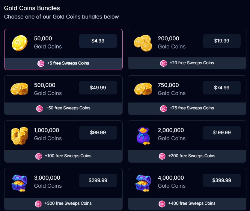 Chanced purchase packages