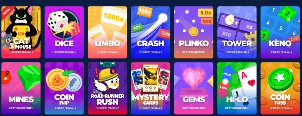 Luckybird.io originals