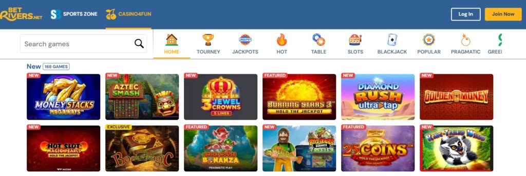 Betrivers.net games