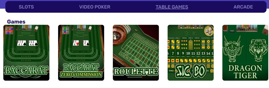 CarnivalCiti table games