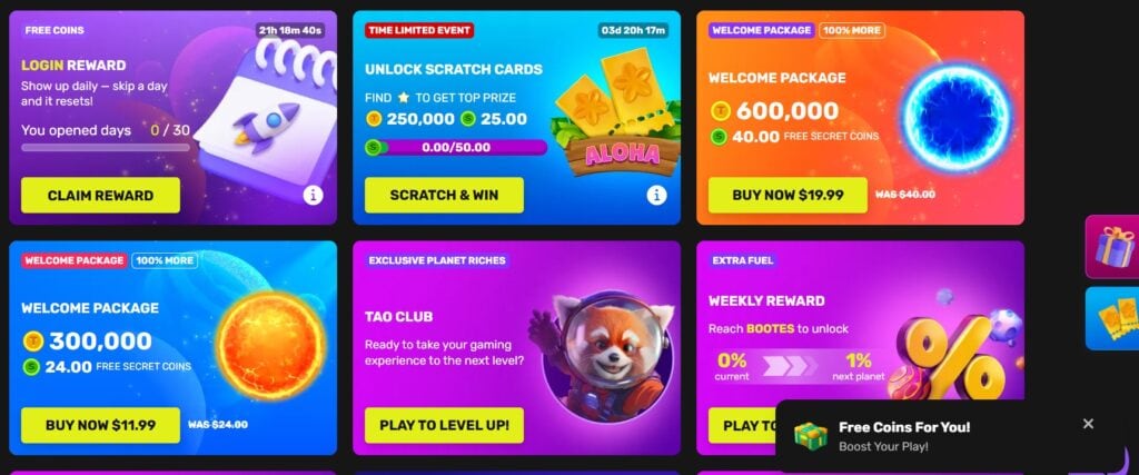 TaoFortune Promotions