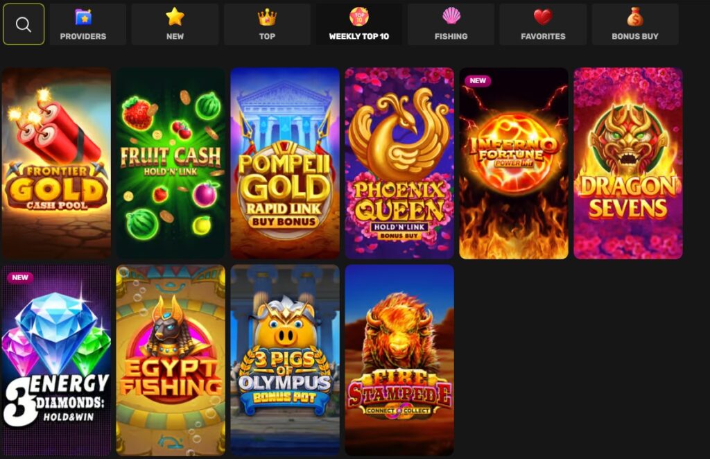 TaoFortune Casino Top Ten slots
